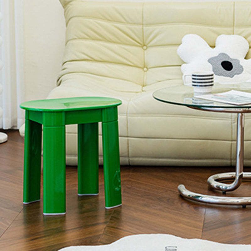 Nordic Macaron Oval Plastic Chair