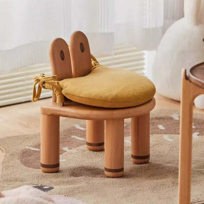 Kids Crab Round Chair — Wood Color