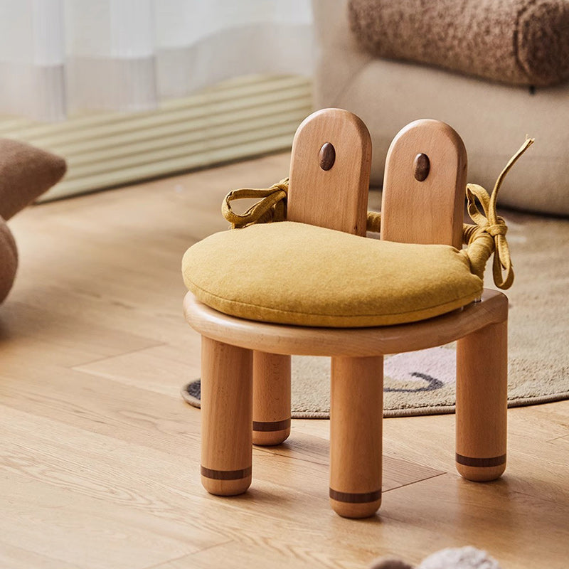 Kids round wood accent chairs for bedroom