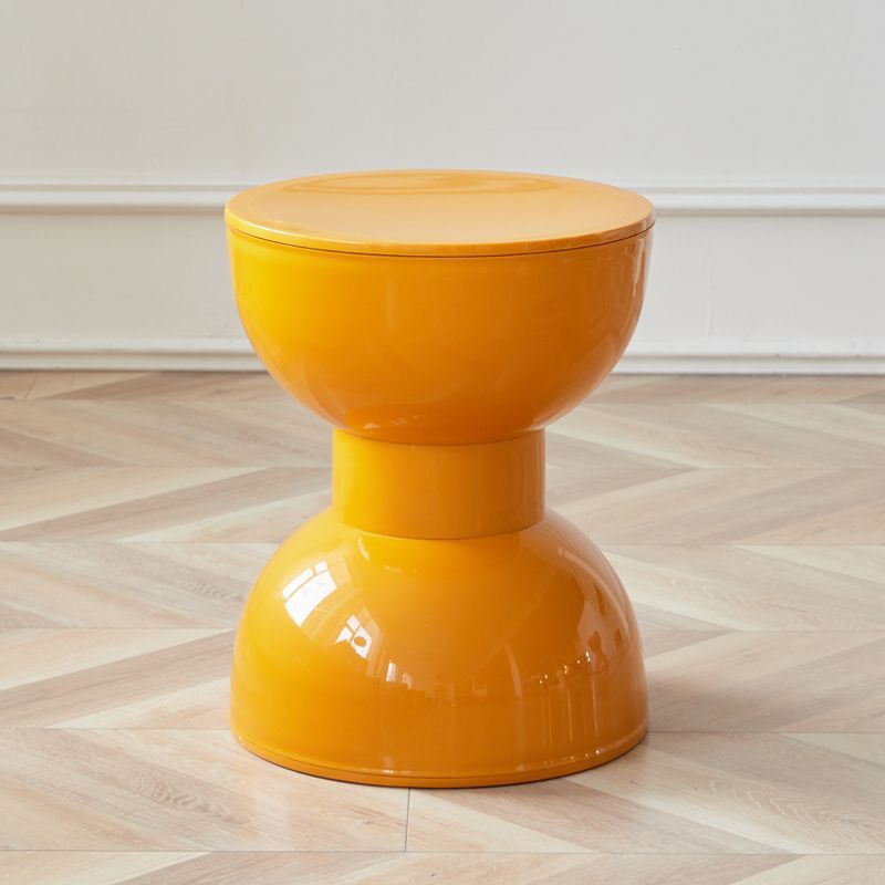 Nordic Cream Cone Oval Plastic Chair