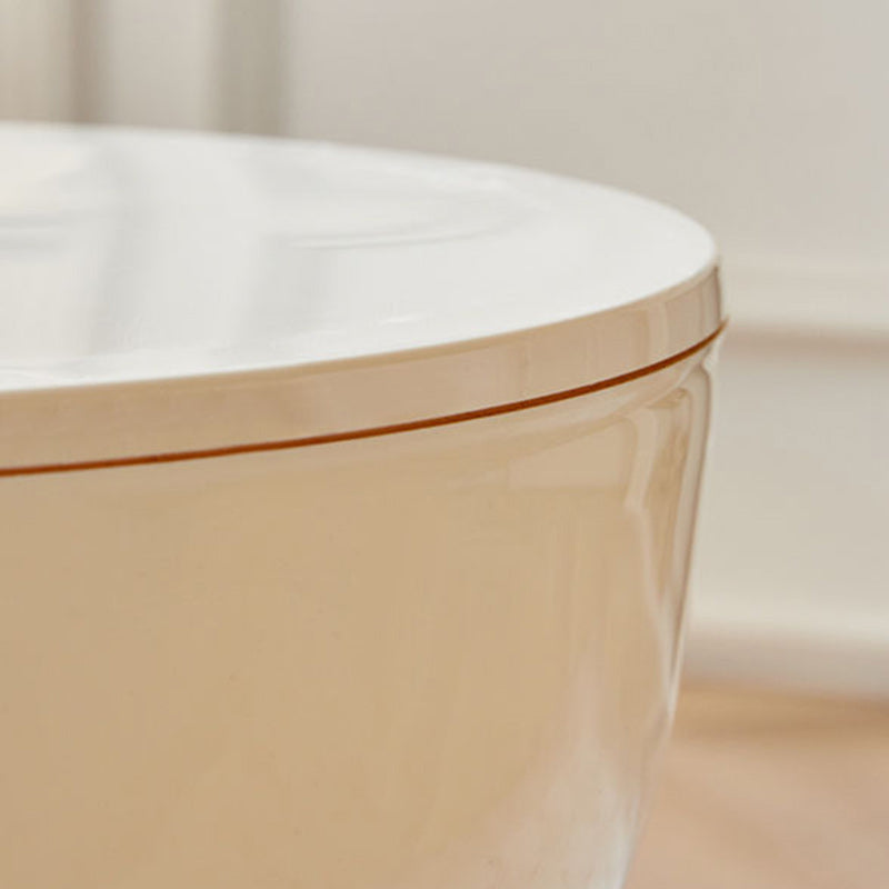 Nordic Cream Cone Oval Plastic Chair — B / Pink