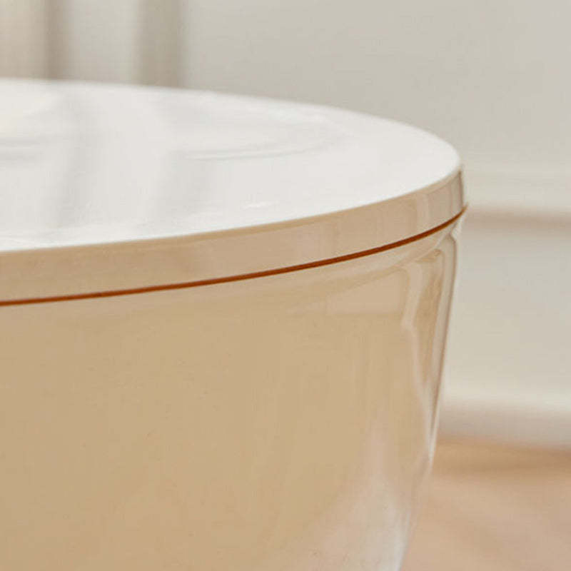 Nordic Cream Cone Oval Plastic Chair — B / Pink