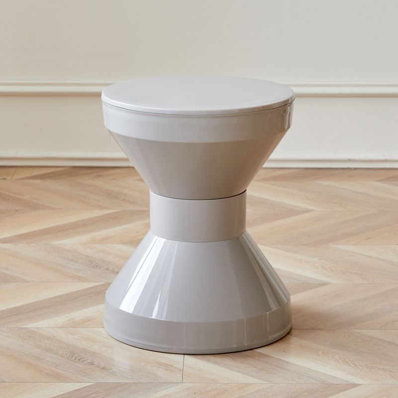 Nordic Cream Cone Oval Plastic Chair