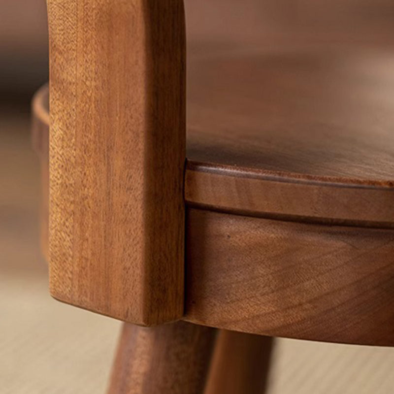 Minimalist Swivel Kids Round Wood Chair