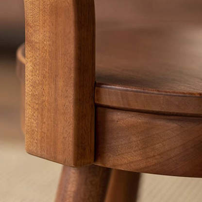 Minimalist Swivel Kids Round Wood Chair