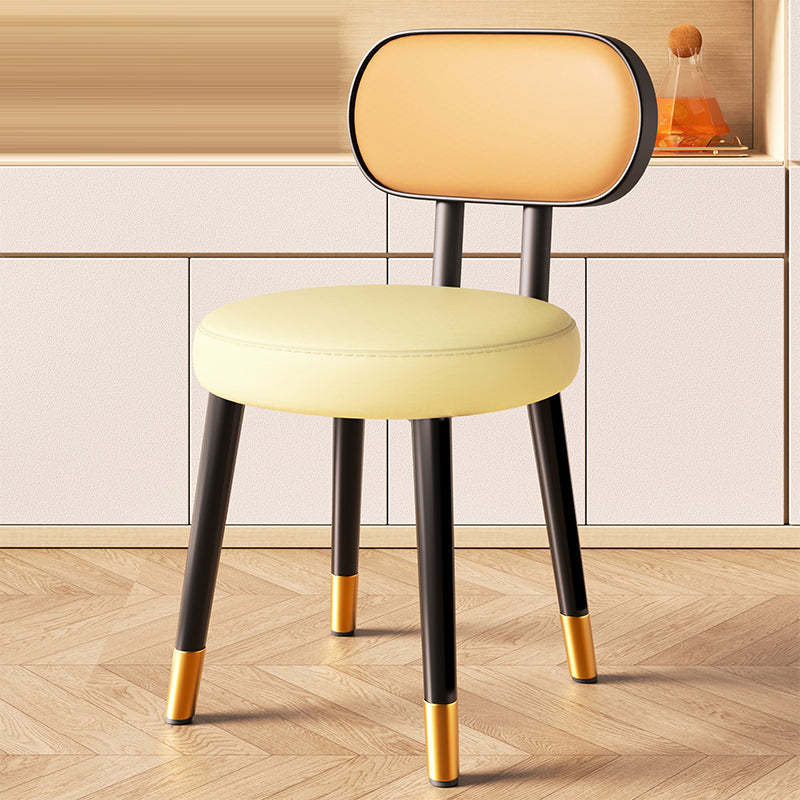 Nordic Steel Leather Dining Chair