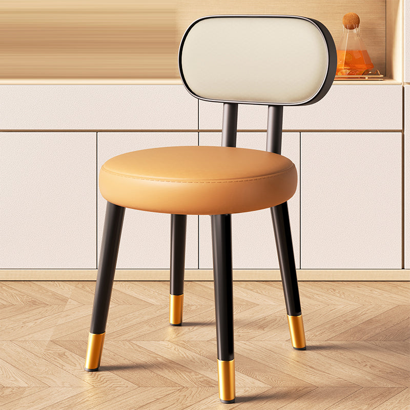 Nordic Steel Leather Dining Chair