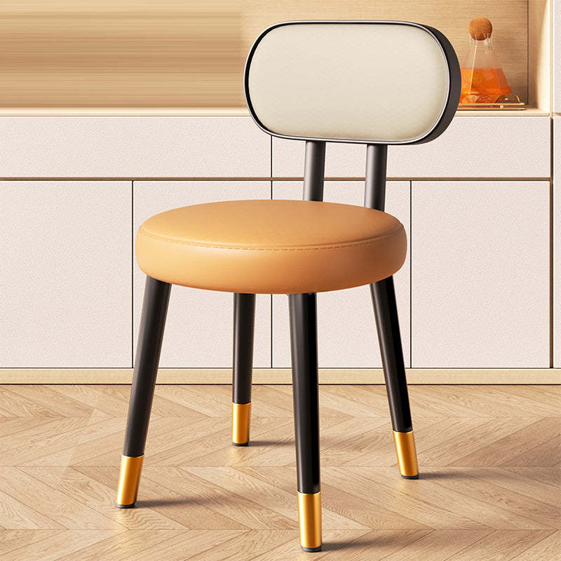 Nordic Steel Leather Dining Chair