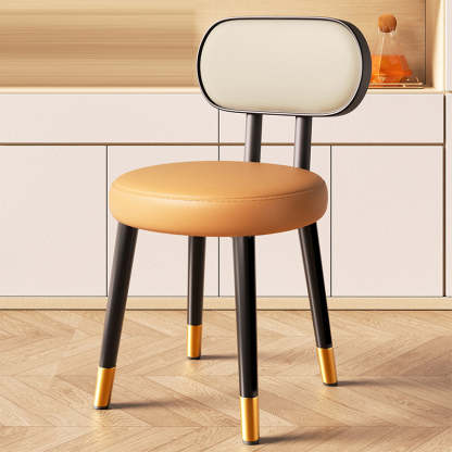 Nordic Steel Leather Dining Chair