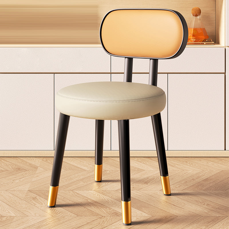 Nordic Steel Leather Dining Chair