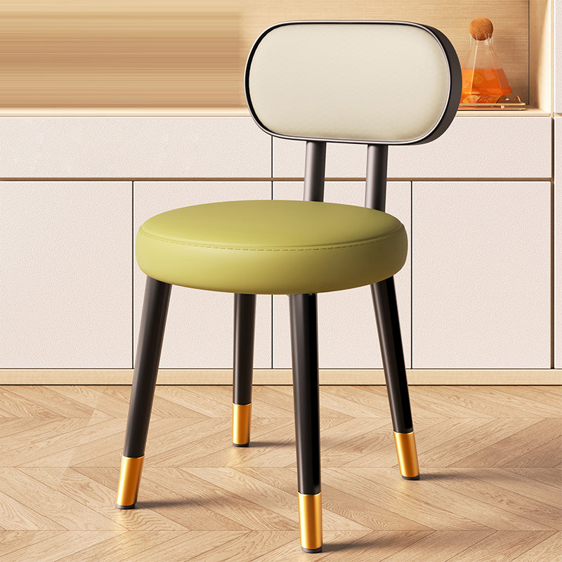 Nordic Steel Leather Dining Chair