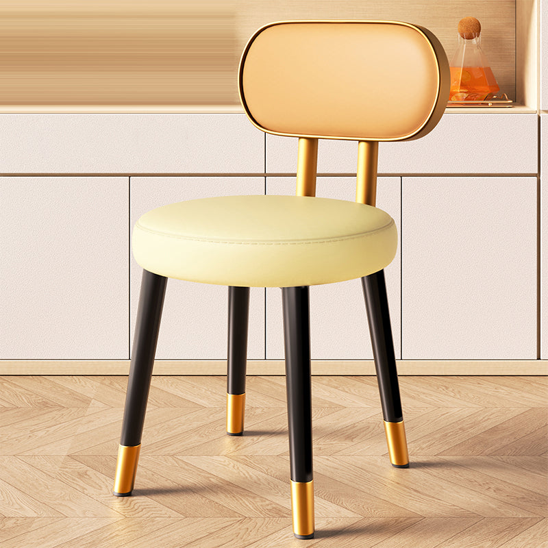 Nordic Steel Leather Dining Chair