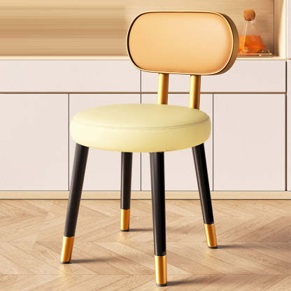 Nordic Steel Leather Dining Chair