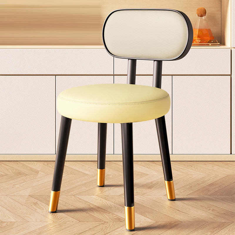 Nordic Steel Leather Dining Chair