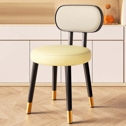 Nordic Steel Leather Dining Chair