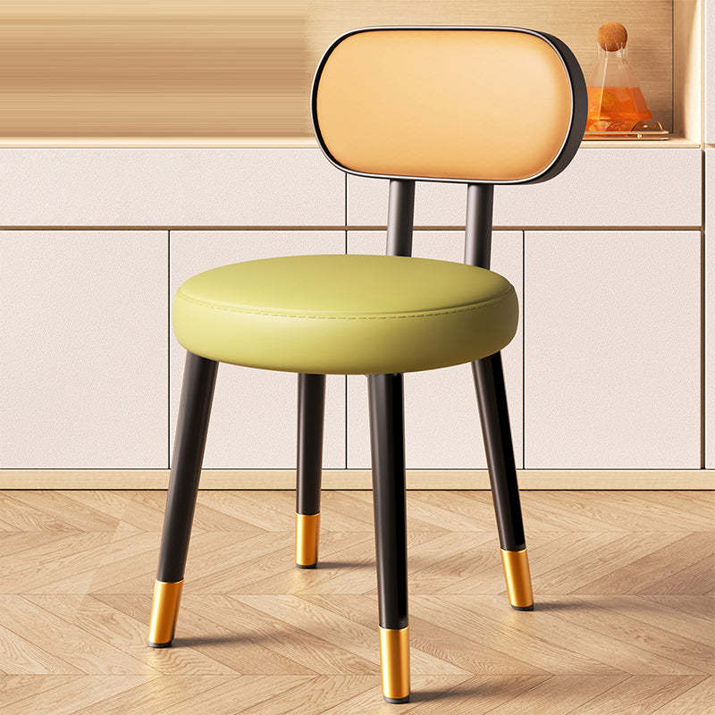 Nordic Steel Leather Dining Chair