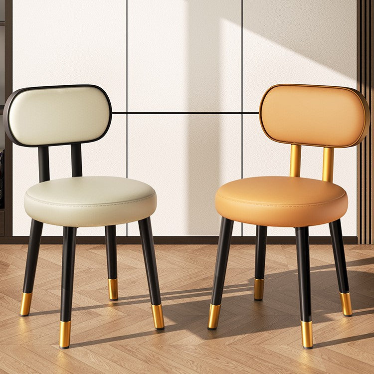 Nordic Steel Leather Dining Chair