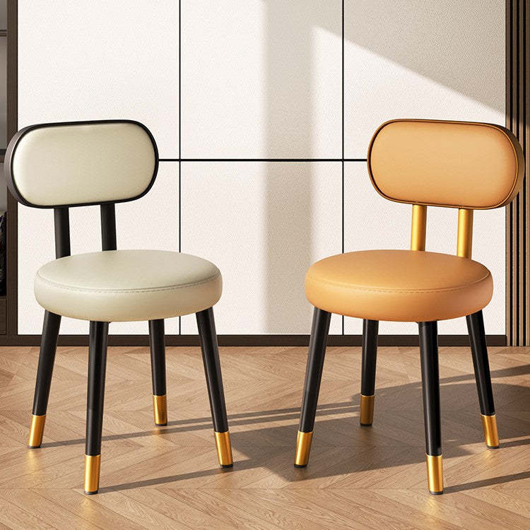 Nordic Steel Leather Dining Chair