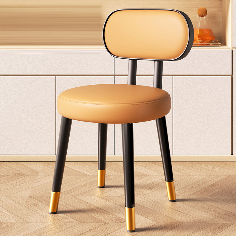 Nordic Steel Leather Dining Chair