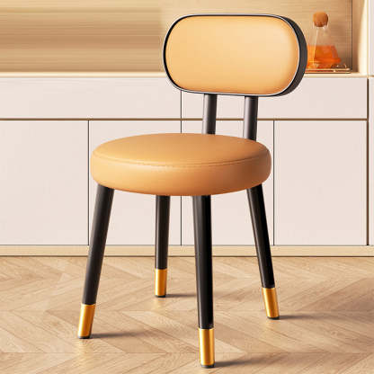Nordic Steel Leather Dining Chair