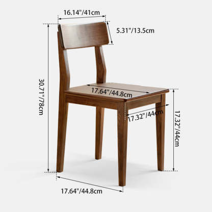 Vintage Walnut Dining Chair