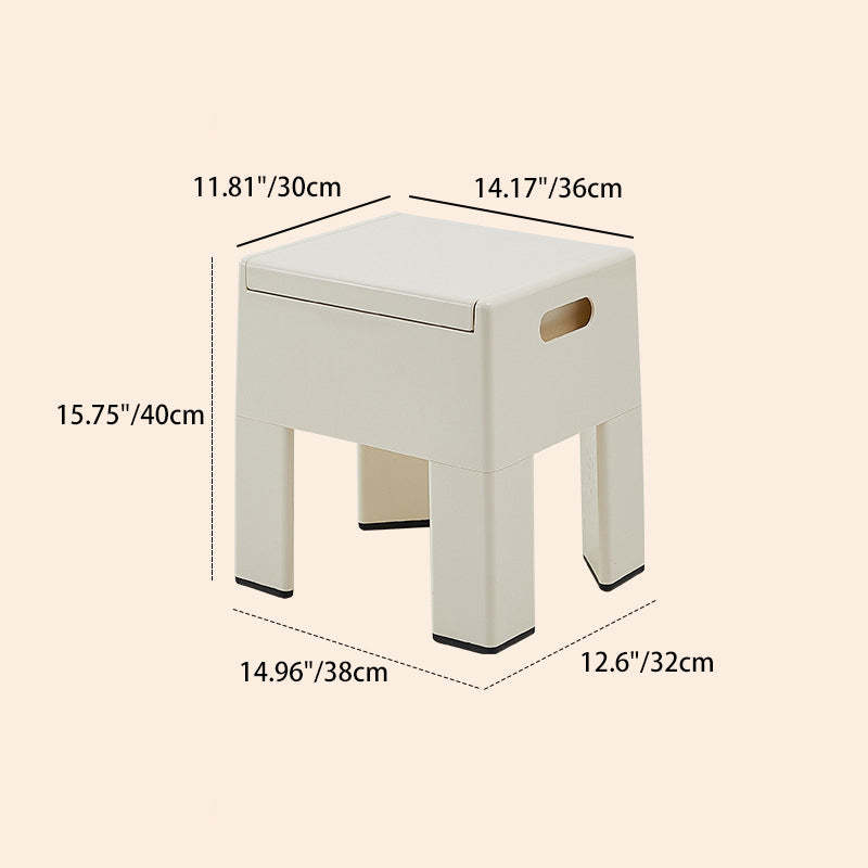 Nordic Storable Plastic Chair — Yellow