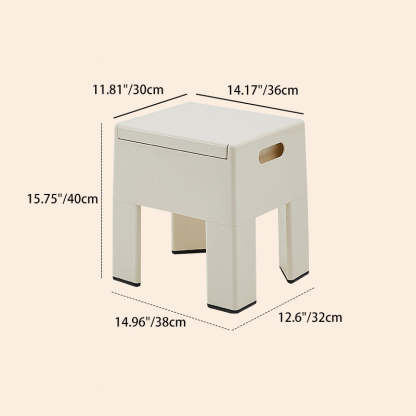 Nordic Storable Plastic Chair — Yellow