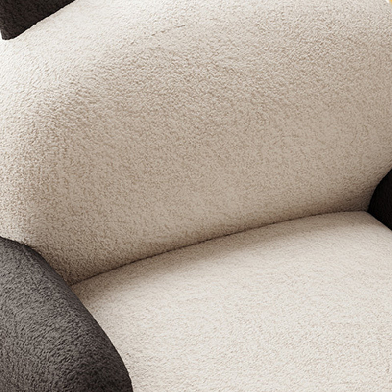 Contemporary Baby Panda Lambswool Accent Chair