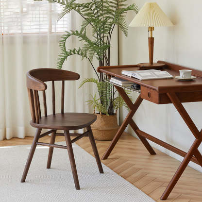 Vintage Arc Ash Wood Dining Chair