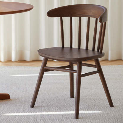 Vintage Arc Ash Wood Dining Chair