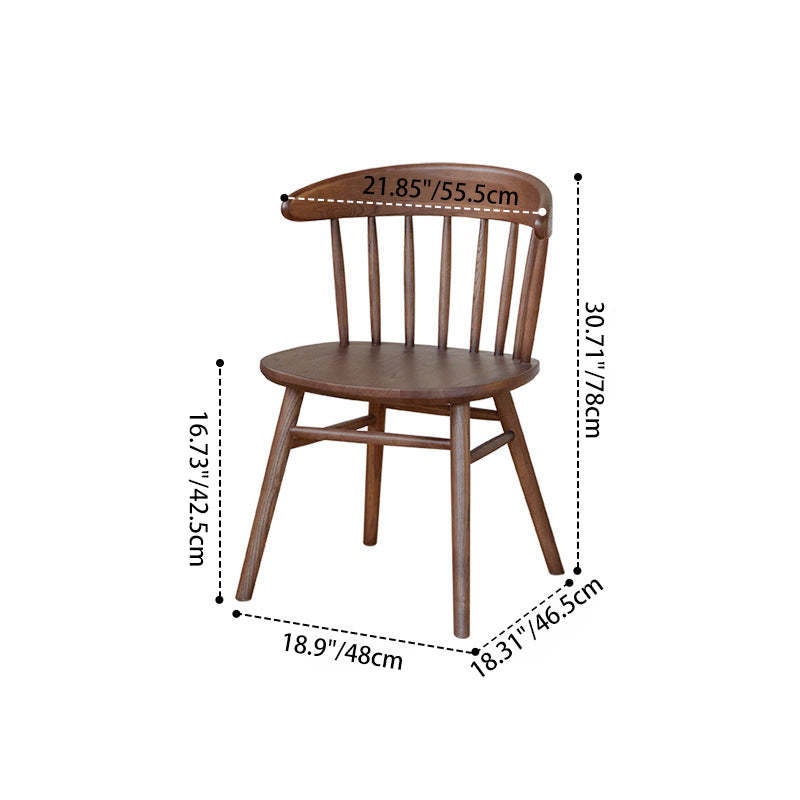 Vintage Arc Ash Wood Dining Chair