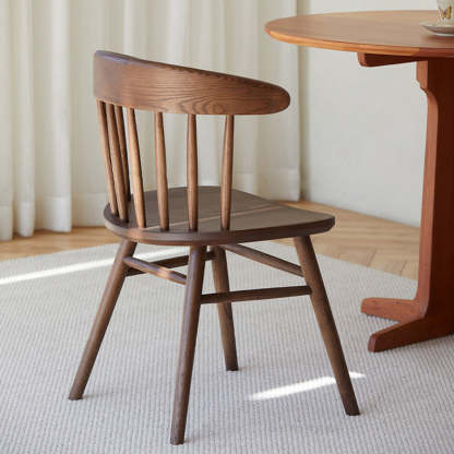 Vintage Arc Ash Wood Dining Chair