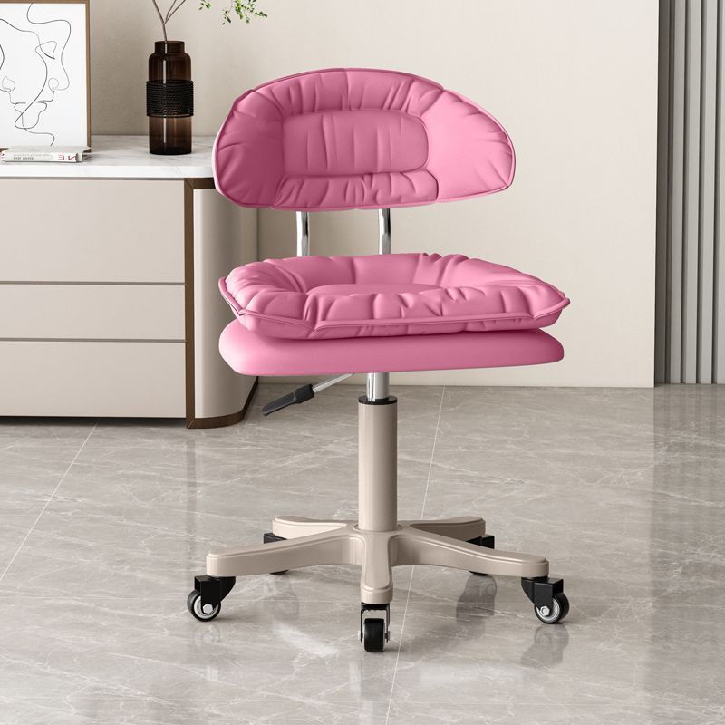 Minimalist Swivel Liftable PU Leather Desk Chair