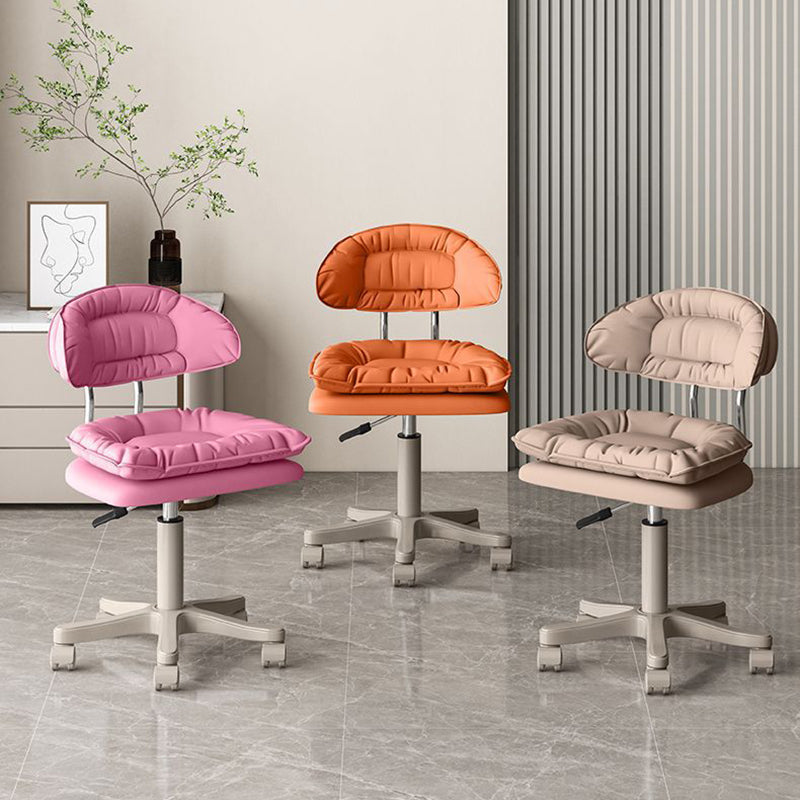 Minimalist Swivel Liftable PU Leather Desk Chair