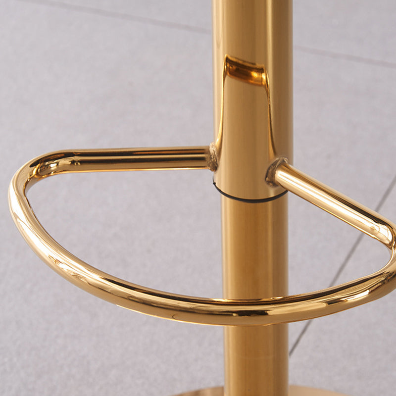 Scandinavian Swivel Liftable Velvet Bar Stool