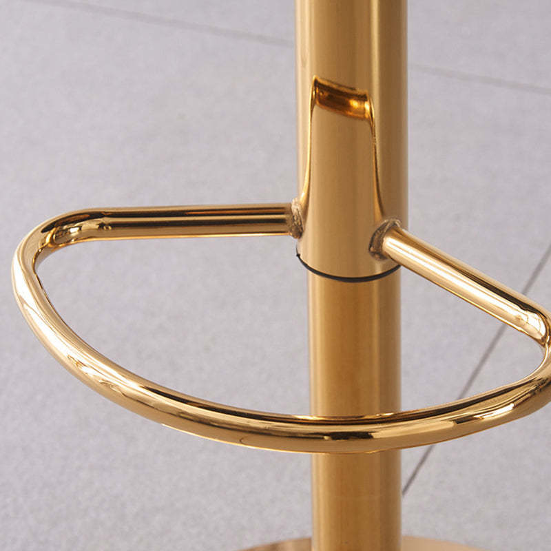 Scandinavian Swivel Liftable Velvet Bar Stool