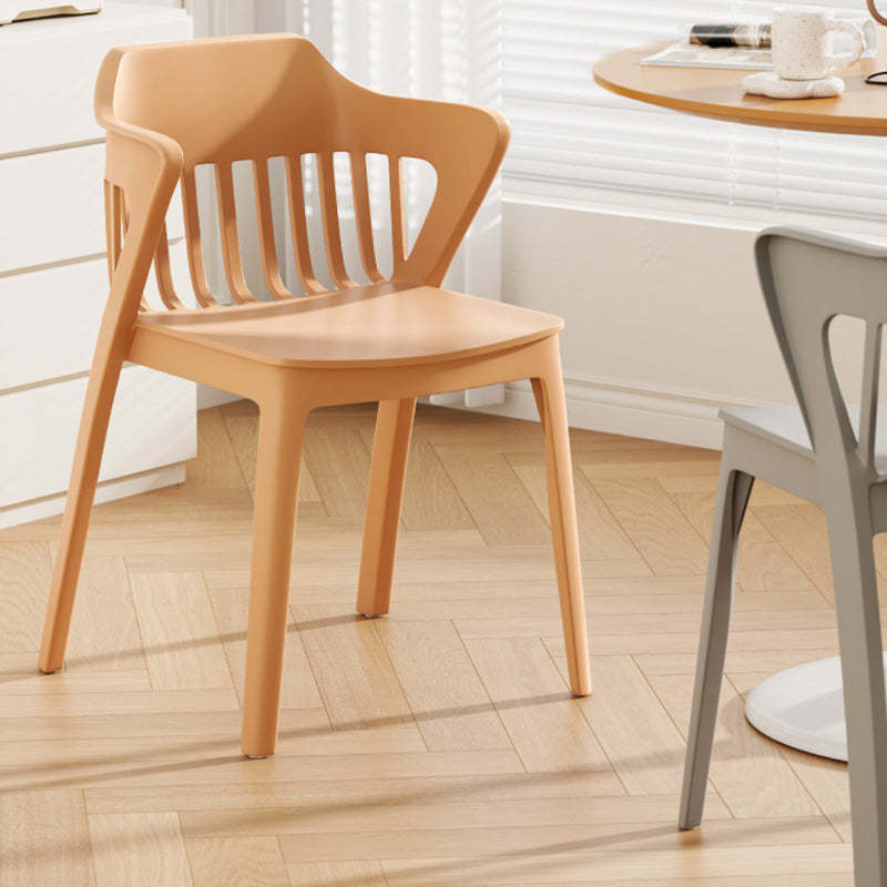 Scandinavian Stackable Colorful Plastic Dining Chair