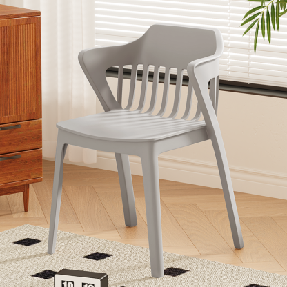 Scandinavian Stackable Colorful Plastic Dining Chair