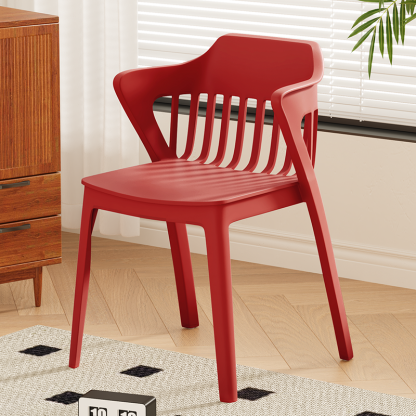 Scandinavian Stackable Colorful Plastic Dining Chair