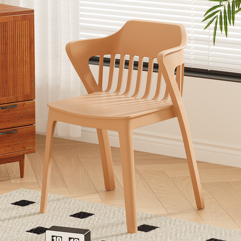 Scandinavian Stackable Colorful Plastic Dining Chair