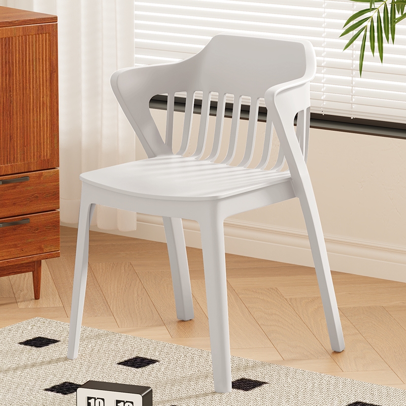 Scandinavian Stackable Colorful Plastic Dining Chair