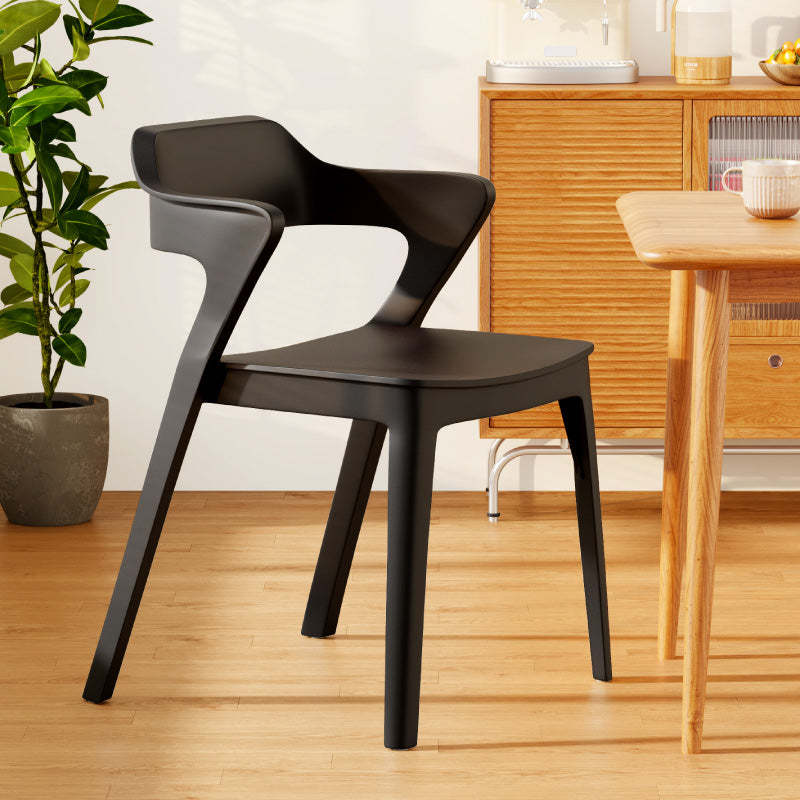 Scandinavian Stackable Colorful Plastic Dining Chair