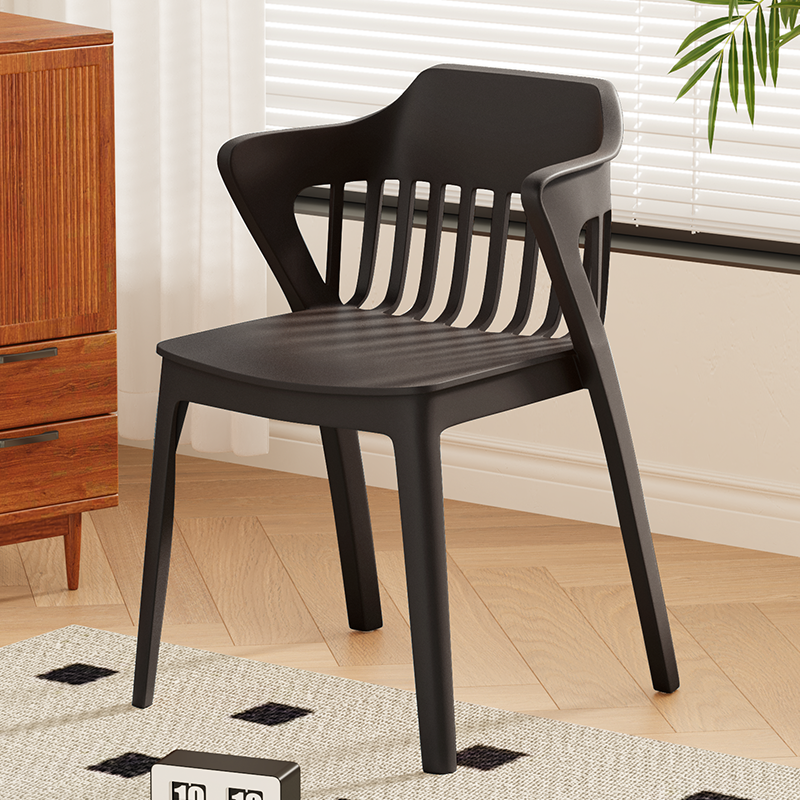 Scandinavian Stackable Colorful Plastic Dining Chair