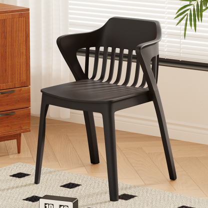 Scandinavian Stackable Colorful Plastic Dining Chair