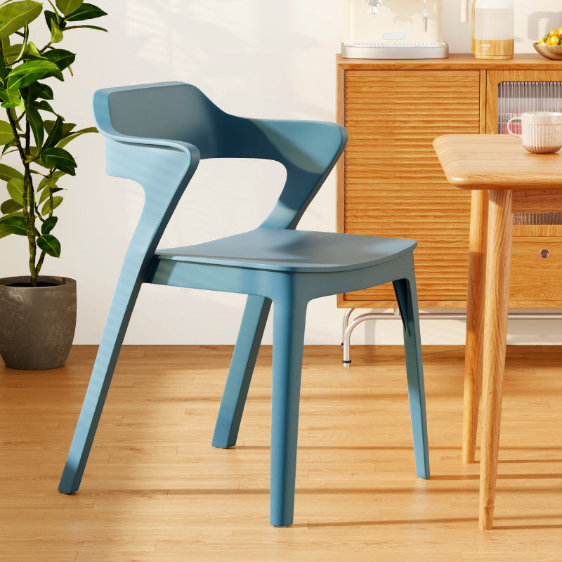 Scandinavian Stackable Colorful Plastic Dining Chair