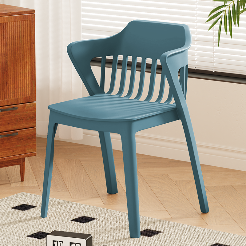 Scandinavian Stackable Colorful Plastic Dining Chair