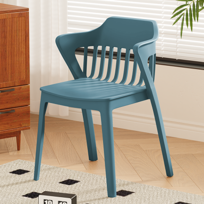 Scandinavian Stackable Colorful Plastic Dining Chair