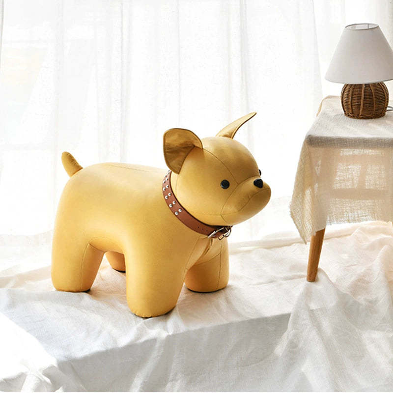 Kids Bulldog Fabric Chair — Gray