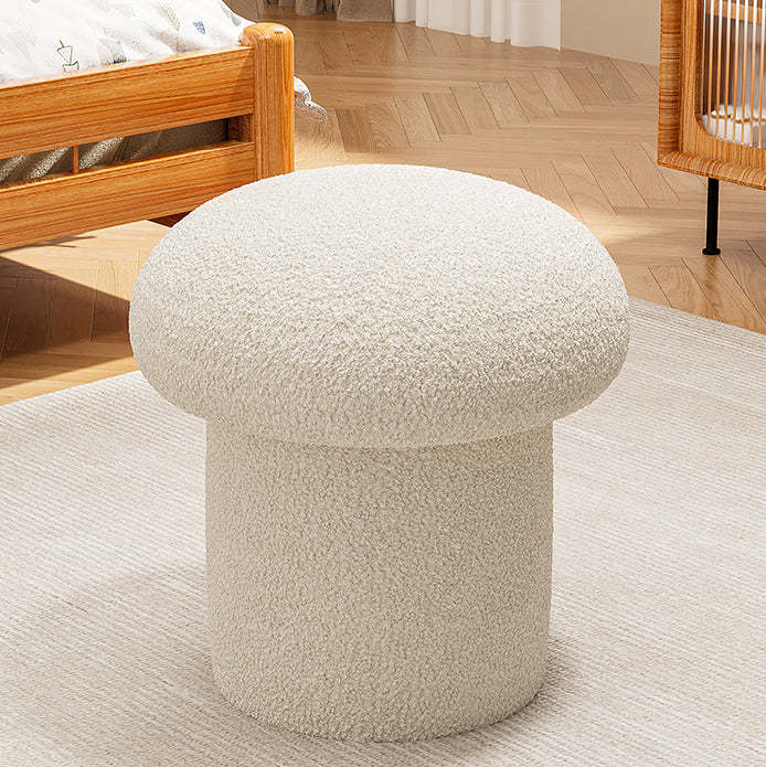 Creative vanity lambswool white wood vanity stools, Lighom