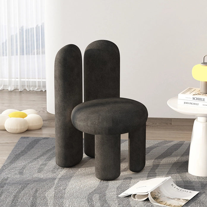 Rabbit Ears Metal Lambswool Vanity Stool